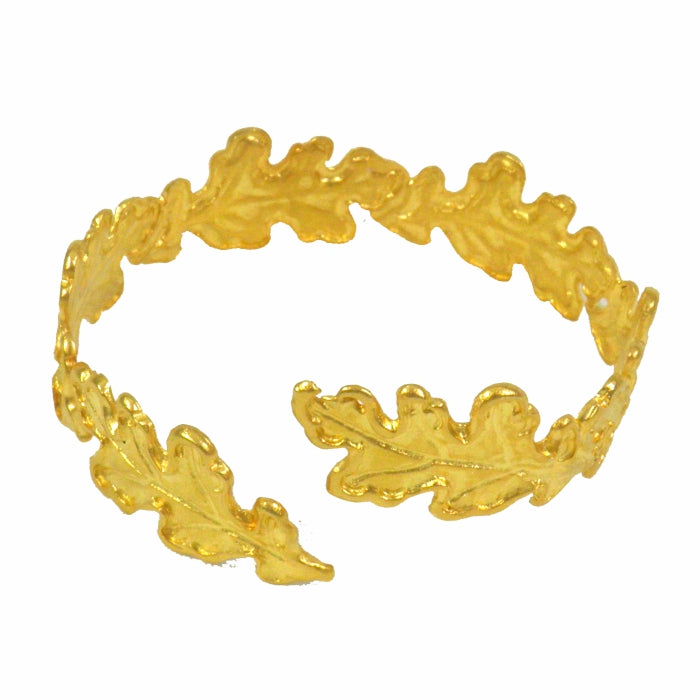 Oak Leaves Bracelet, 24K Gold Plated