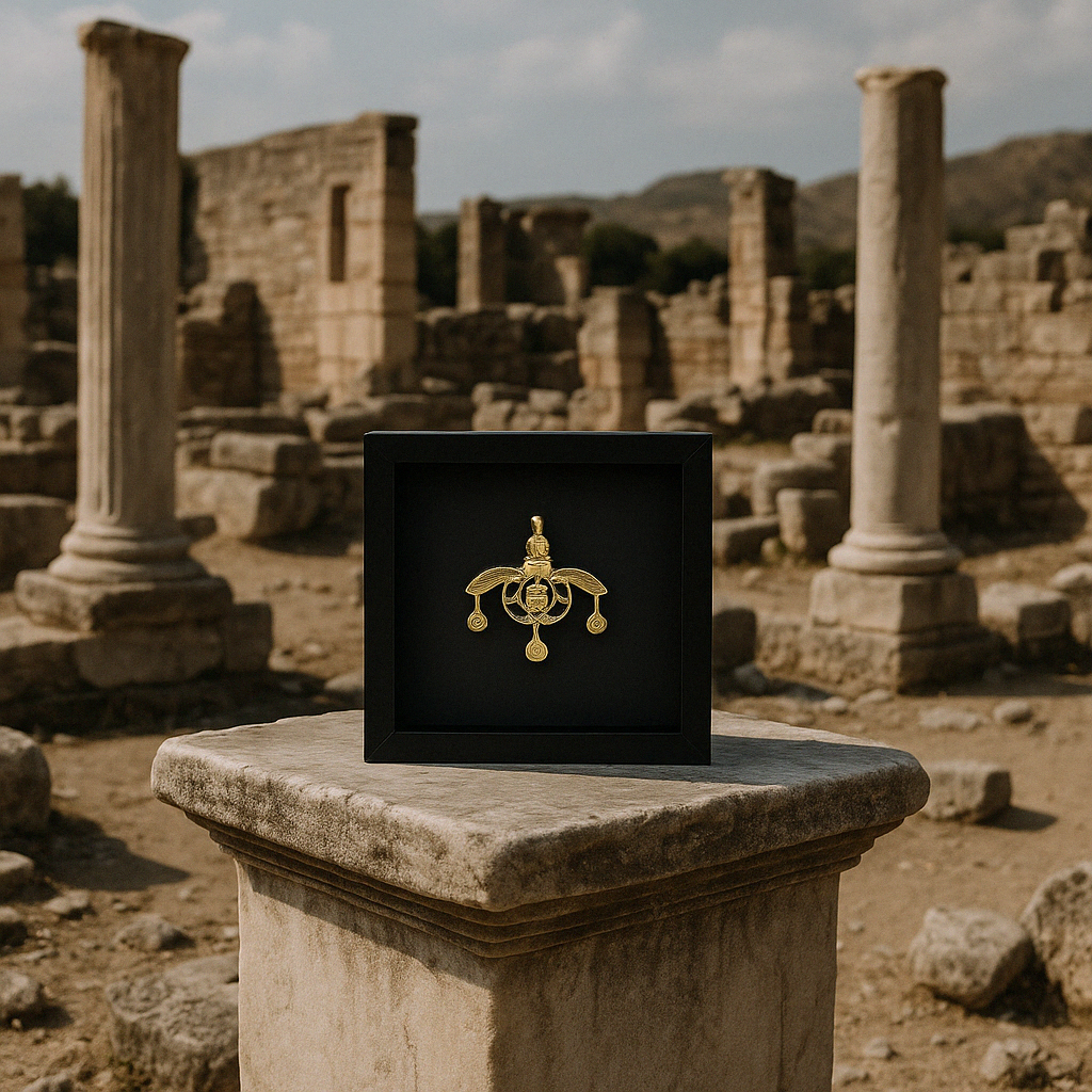 Bees of Malia-Gold-plated 24K copper relief
