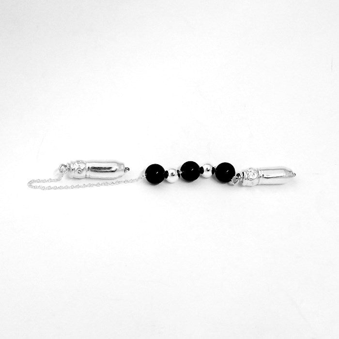 Begleri Obsidian Spirals, Begleri Silver with Precious Stones