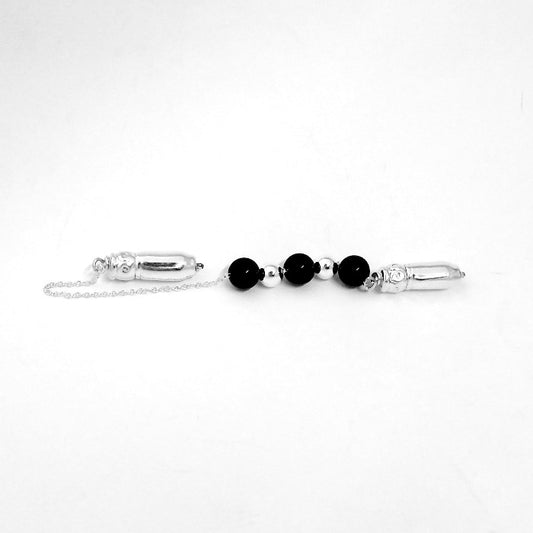 Begleri Obsidian Spirals, Begleri Silver with Precious Stones
