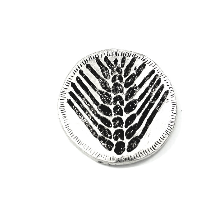 Silver coin Ear of Wheat Amulet: Power, Wealth and Prosperity from Ancient Greece