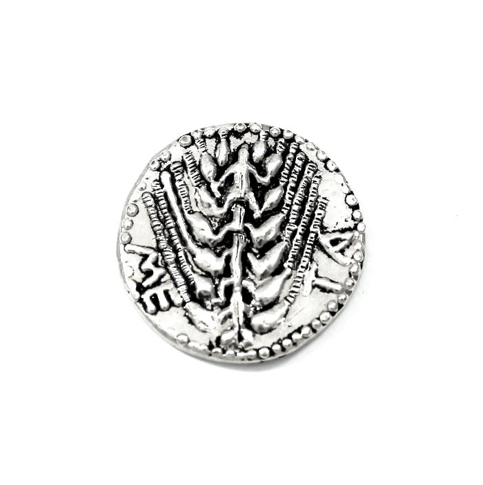 Silver coin Ear of Wheat Amulet: Power, Wealth and Prosperity from Ancient Greece