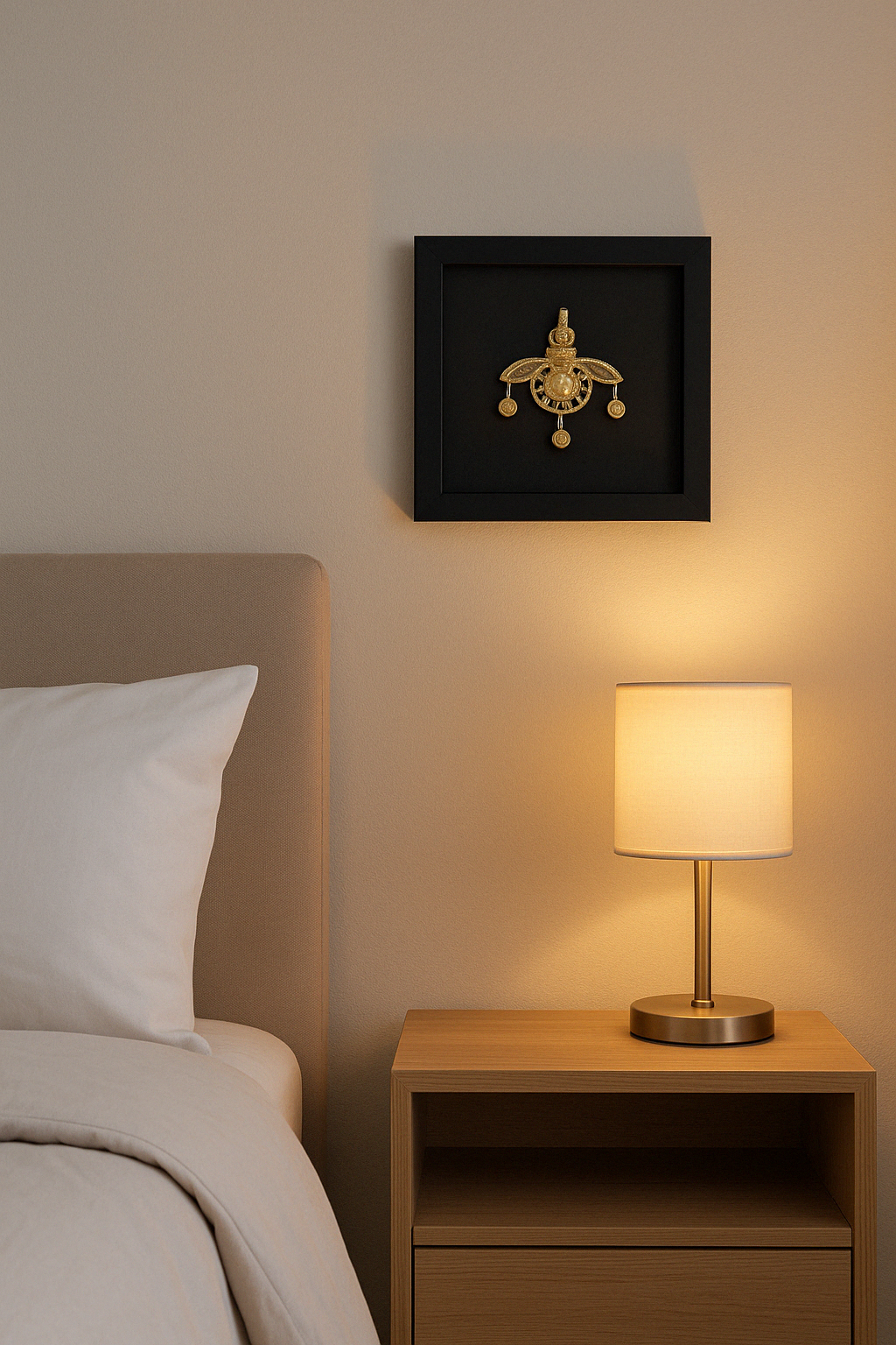 Bees of Malia-Gold-plated 24K copper relief